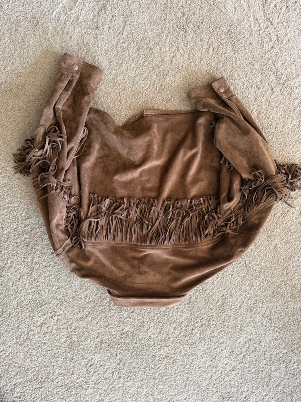 Blank NYC Faux Suede Fringe Shirt Jacket - M - Picture 4 of 7